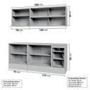 Ver imagem 5 de Cozinha Modulada 5 Peças 3 Aéreos 2 Balcões Nara CabeCasa MadeiraOriginals