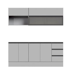 Cozinha Modulada 5 Peças 3 Aéreos 2 Balcões Nara Cabecasa Madeiramadeira - 3