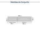 Ver imagem 7 de Cozinha Planejada 5 Peças 3 Aéreos 2 Balcões Nara CabeCasa MadeiraOriginals Cinza