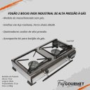 Ver imagem 5 de Fogão Industrial 2 Bocas Inox à Gás - Fast Gourmet