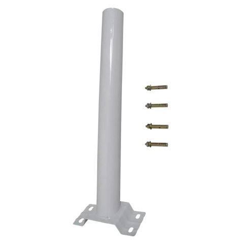 Suporte Barra Luminária Solar Parede Rua Poste Aço Quintal Jardim