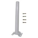 Ver imagem 1 de Suporte Barra Luminária Solar Parede Rua Poste Aço Quintal Jardim