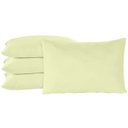 Ver imagem 1 de 4 Fronhas 100% Algodão Percal 200 Fios com Bainha Palha