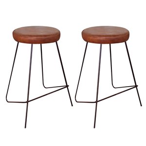 Kit 2 Banqueta Banco Aço Média Cozinha Bar Balcão 63cm Whisk