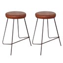 Ver imagem 1 de Kit 2 Banqueta Banco Aço Média Cozinha Bar Balcão 63cm Whisk