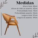 Ver imagem 6 de Kit 4 Poltronas Lithi Durango Antílope com Braços Madeira Maciça