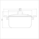 Ver imagem 6 de Caçarola Tramontina Antiaderente Paris 28cm Vermelho