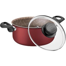 Caçarola Tramontina Antiaderente Paris 28cm Vermelho - 3