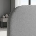 Ver imagem 3 de Cama Infantil Masculina Tamanho Solteiro Estofada Luxuosa:linho Cinza