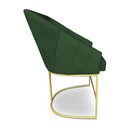 Ver imagem 4 de Poltrona Decorativa Alana Suede Verde Base de Ferro Dourado - Pallazio