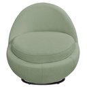 Ver imagem 6 de Poltrona Orgânica Kaira Giratória Bouclé Verde Claro - Nexta Casa