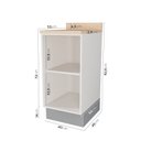 Ver imagem 3 de Balcão 1 Porta 40cm com Tampo Arizona CabeCasa MadeiraOriginals Branco/Cinza