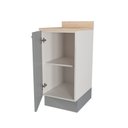 Ver imagem 4 de Balcão 1 Porta 40cm com Tampo Arizona CabeCasa MadeiraOriginals Branco/Cinza