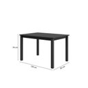 Ver imagem 2 de Mesa Retangular 120x80cm Tampo em MDF Monaco Preto