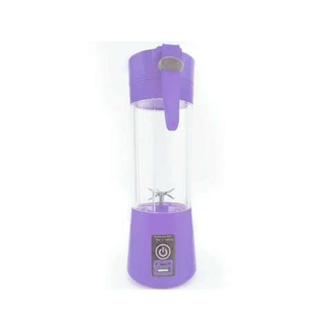 Mini Liquidificador Portátil Usb 6 Lâminas - Roxo