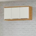 Ver imagem 2 de Módulo de Cozinha Aéreo Armário 3 Portas 120cm - Verace Marrocos/off White