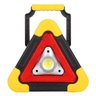 Triângulo Refletor Luminária Recarregável Luz Solar Super Led Luminoso Sinalização Carro - 1