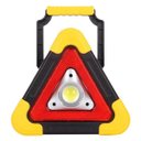 Ver imagem 1 de Triângulo Refletor Luminária Recarregável Luz Solar Super Led Luminoso Sinalização Carro