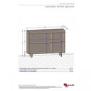 Ver imagem 2 de Aparador Buffet Quartzo Cinamomo/Off-White