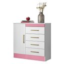 Ver imagem 3 de Cômoda Montevidéu e Guarda Roupa Solteiro Ecom 2 Branco Flex - Demóbile