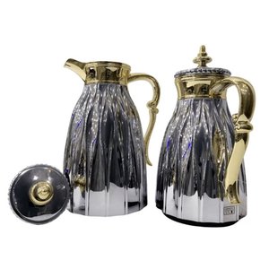 Kit 2 Garrafas Términas 1 Litro e 700 Ml Marselha Quente Frio Prata/dourada G95 - Gran Belo