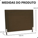 Ver imagem 6 de Cabeceira de Cama Box Estofada 160 Cm Queen Viviane Suede