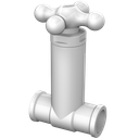 Ver imagem 1 de Registro de Pressão Soldável Bitola 25mm Linha Porto Belo Especial Cor Branco Durín