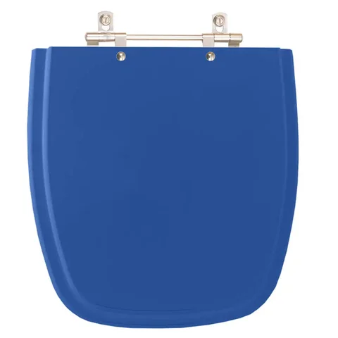 Assento Sanitário Poliester Fit Azul Real para vaso Celite