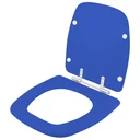 Ver imagem 2 de Assento Sanitário Poliester Fit Azul Real para vaso Celite