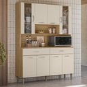 Ver imagem 1 de Armário de Cozinha Compacta Mdf 8 Portas Paris Plus - Freijó/soft