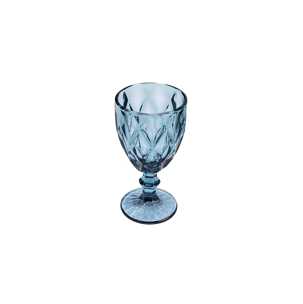 Jogo de Taças de Vidro para Água Suco Vinho Diamond Conjunto de Taça Mesa Posta 325ml 6 Unidades - a - 7