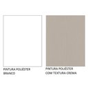 Ver imagem 2 de Kit com Balcão e Armário Aéreo Multiuso 120cm Branco/crema Agata Madesa Branco/crema