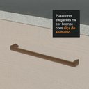 Ver imagem 5 de Kit com Balcão e Armário Aéreo Multiuso 120cm Branco/crema Agata Madesa Branco/crema