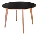 Ver imagem 1 de Mesa de Madeira Redonda 1m Preto - Dina