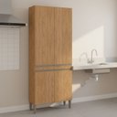 Ver imagem 1 de Paneleiro Duplo 4 Portas 6 Prateleiras 80cm Sabrina Soluzione Móveis