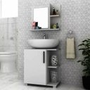 Ver imagem 1 de Gabinete Pia Coluna Luxo 1 Porta Ecoplan Ecogb-8 - Ecoplanejados