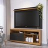 Home para TV ate 70 Polegadas Lapa Preto Fosco Noce Milano - 1