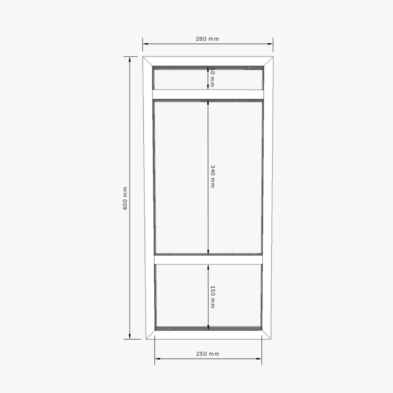 Adega Bar Industrial P/ Bebidas Prateleira Dupla Preta 60cm - 7