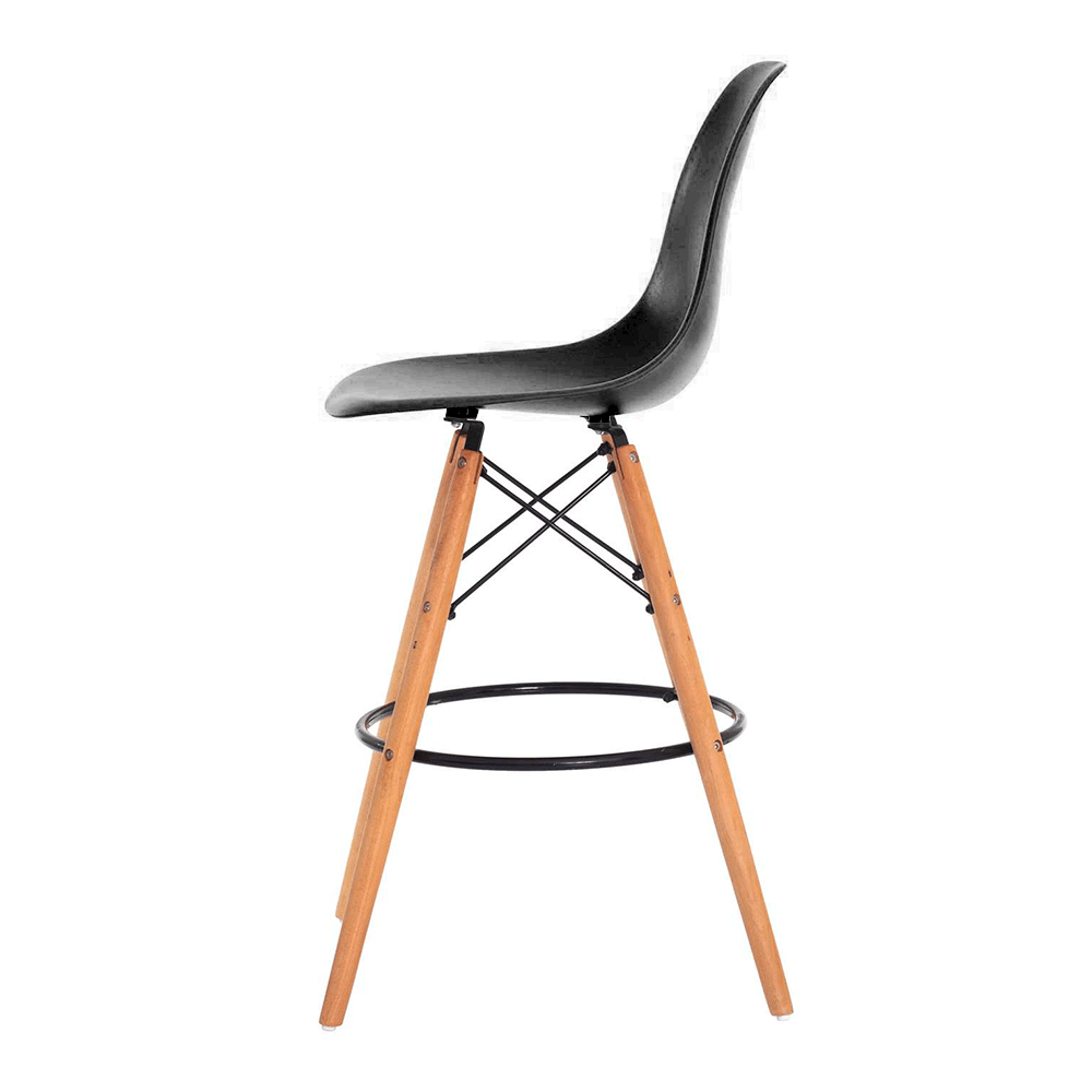 Banqueta Alta Charles Eames Eiffel 133bpp:preto/1 - 2