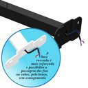 Ver imagem 7 de 08 Suportes Refletor Base Reta Braço 100 Cm 8 Cjts - Branco