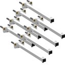 Ver imagem 1 de 08 Suportes Refletor Base Reta Braço 100 Cm 8 Cjts - Branco