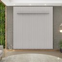 Ver imagem 5 de Painel Ripado para TV até 75 Polegadas com LED MDF 223cmx240cm Trento Cinza Bali