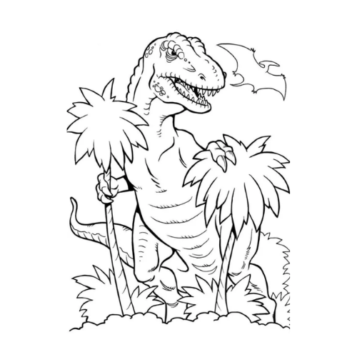 Tela para Pintura Riscada 30x40cm Dinossauro Art & Hobby - 2