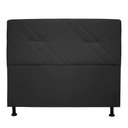 Ver imagem 1 de Cabeceira Mônaco 120 cm Suede Preto