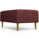 Ver imagem 7 de Puff Decorativo Sala de Estar Cléo W01 Pés Palito 90 cm Linho Bordô - Lyam Decor