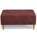 Ver imagem 3 de Puff Decorativo Sala de Estar Cléo W01 Pés Palito 90 cm Linho Bordô - Lyam Decor