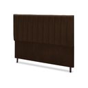 Ver imagem 2 de Cabeceira Estofados Casal Queen Quarto 1,64cm Lilian Suede Marrom Madelina Decor