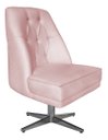 Ver imagem 2 de Kit 02 Poltrona Decorativa Paris Suede Rosa Bebe Dominic Decor