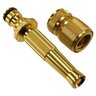 Kit Engate Rápido 1/2'' + Esguicho Jato Metal Aluminio Dourado - 1