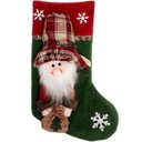 Ver imagem 1 de Bota Meia Decoração Enfeite Natalino Papai Noel Feltro 43cm